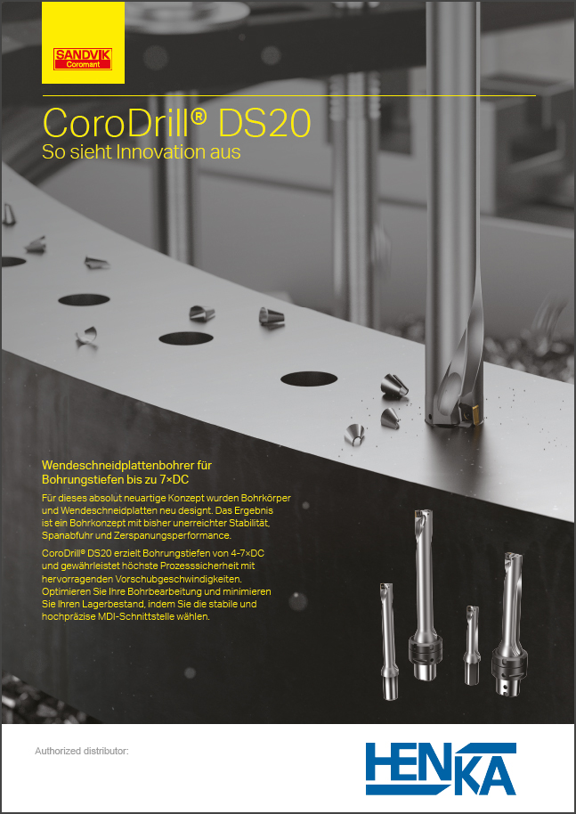 SANDVIK Coromant CoroDrill® DS20